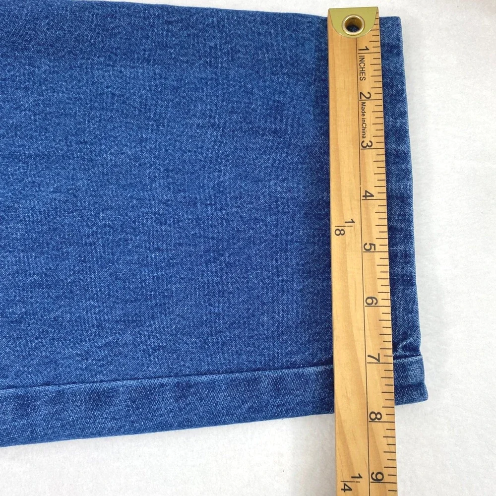Vtg Lee Tapered Leg Jeans Women 14 M Wrinkle‎ Free High Rise Medium Wash Denim